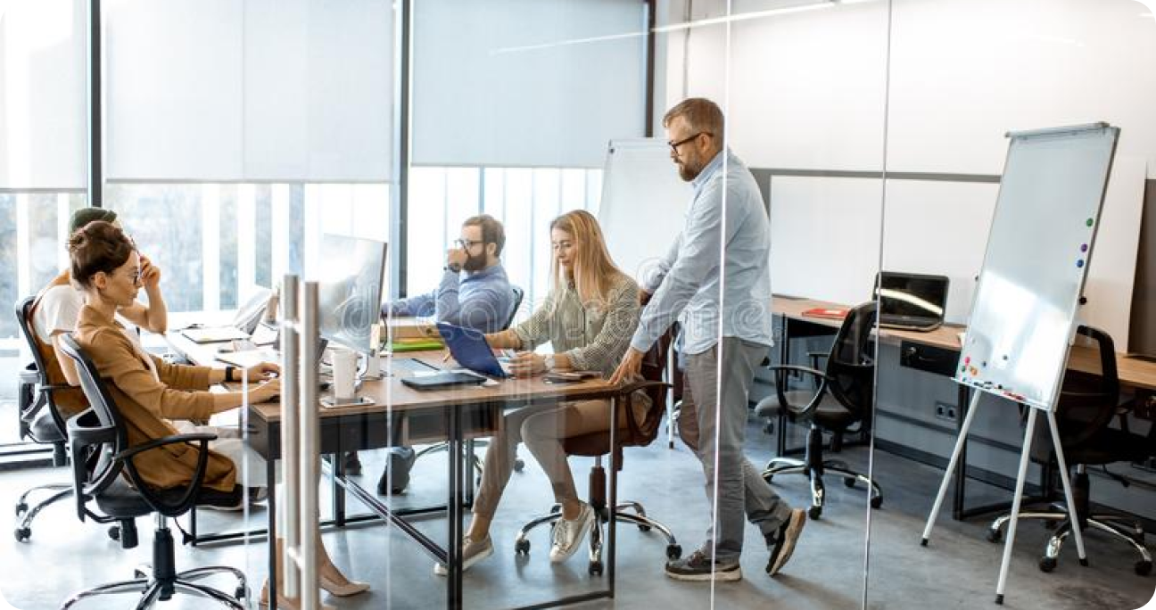 Our dedicated team at work